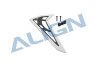 Vertikales Leitwerk Carbon in weiss TREX 470L