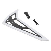 Vertikales Leitwerk Carbon in weiss TREX 470L