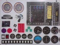 Klebebogen Cockpit-Instrumente A