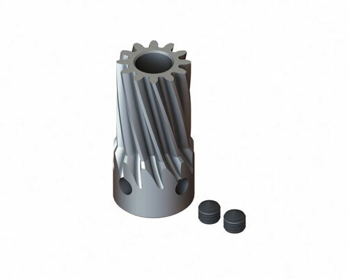 Motorritzel, schrägverzahnt 12 Zähne Modul 0,7 5mm
