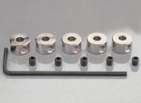 Stellringe 4mm (5stk) mit 6kt.Gew.Stifte