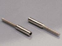 Löthülsen M4 mit Bohrung 2,2mm (2 stk)