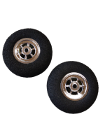 Moosräder 35mm, chrom, 2 Stück