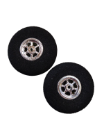 Moosräder 32mm, chrom, 2 stück