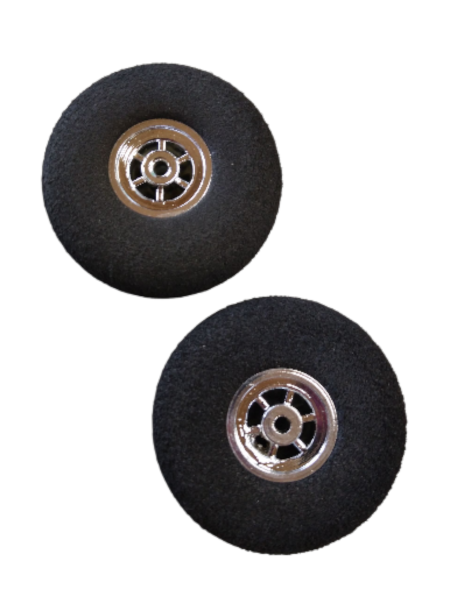 Moosräder 43mm, chrom, 2 stück