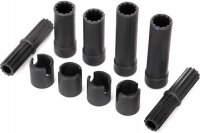 Halbachsen, Mitte, vorn/hinten, satz Kunststoff