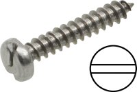 Zylinder Blechschrauben 2,2x13 10Stk Edelstahl Schlitz
