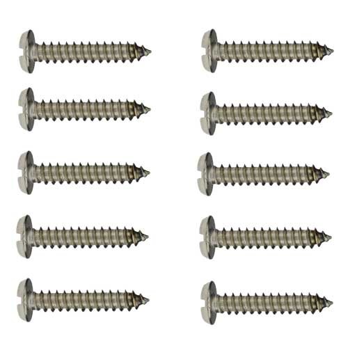 Zylinder Blechschrauben 2,2x6.5 10Stk Edelstahl Schlitz