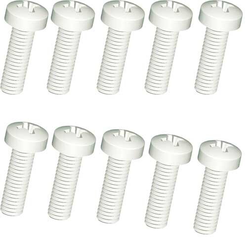 Kunststoffschrauben Nylon 4X40 REM 10Stk Kreuz