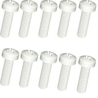 Kunststoffschrauben Nylon 4X40 REM 10Stk Kreuz