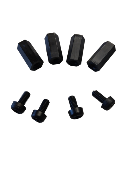 Kunstoff Abstandsbolzen M3 Abstandmaß 12mm Innen/Innengewinde (4 stück)