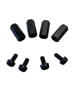 Kunstoff Abstandsbolzen M3 Abstandmaß 12mm Innen/Innengewinde (4 stück)