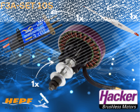 Hepf F3A Antriebsset Ibex115 Acro / Q80-14XS kv209 / Prop 20x13" F3A