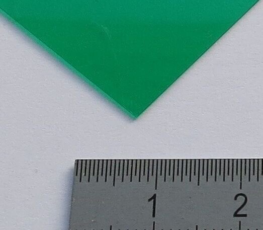 PVC grün-transparent 320x194x0,23mm