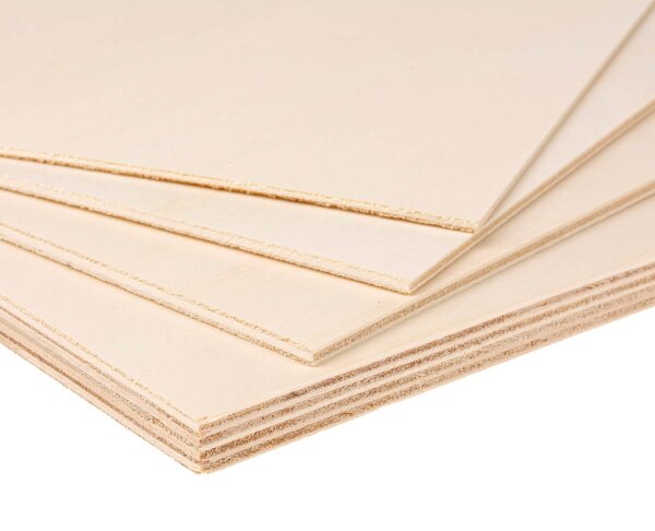 Sperrholz Pappel  Funierplatte 4 x 300 x 500 mm