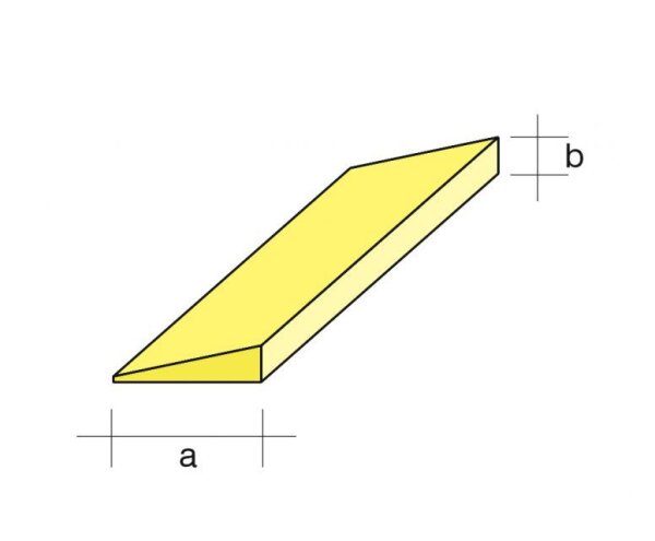 Balsa-Endleiste 3x12/1m einseitig konisch