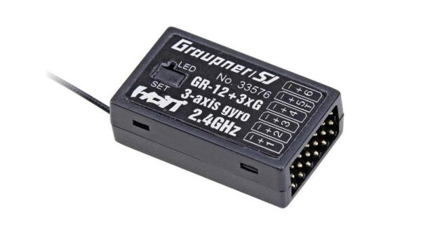 Graupner GR-12 + 3xG HoTT- 2.4 GHz Empfänger