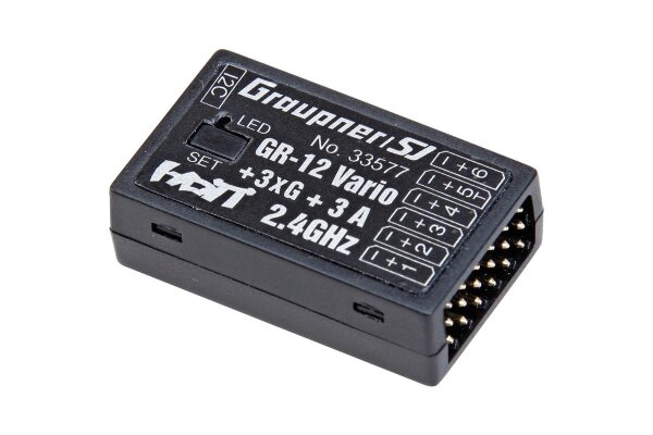 Graupner GR-12 + 3xG + Vario HoTT- 2.4 GHz Empfänger
