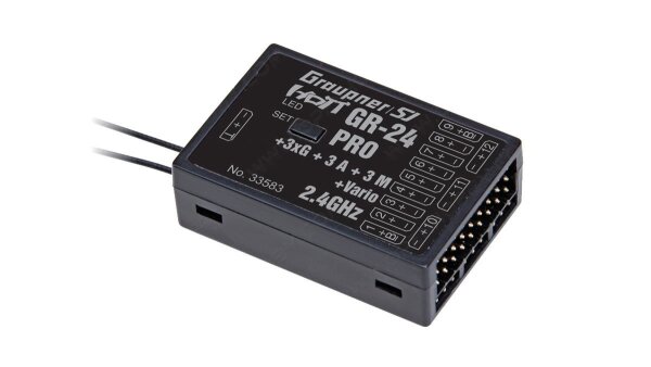 Graupner GR-24 Pro +3xG +3A + 3M + Vario HoTT - 2.4 GHz