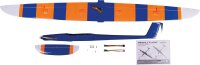 Robbe Modellsport Amplitude PNP Voll-GfK/CfK Hotliner Neon Orange/Blau, eingebaute Servos und Antrieb