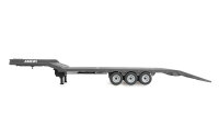 Tieflader-Sattelauflieger Dreiachser f&uuml;r Scania 1:18 silber