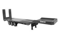 Tieflader-Sattelauflieger Dreiachser f&uuml;r Scania 1:18 silber