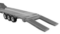 Tieflader-Sattelauflieger Dreiachser f&uuml;r Scania 1:18 silber