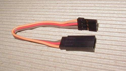Servoverlängerungskabel  10cm (System Graupner) 3x0,25mm²