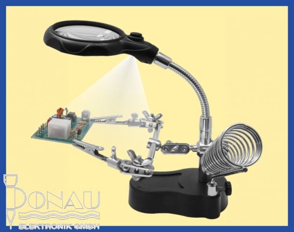 Helping Hand inc. Lupe und LED Lampe