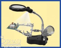 Helping Hand inc. Lupe und LED Lampe