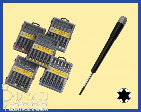 Elektronikerschraubendreherset, 6Stück, Torx