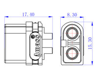 XT60 Präzisions-Hochstrom Buchse, kurzschluss- und verpolungssicher