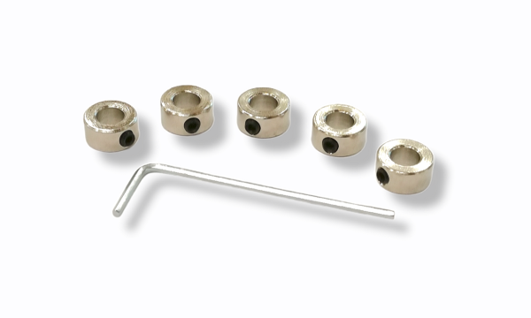 Stellring 5mm (5stk) mit 6kt.Gw.Stifte