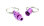 Kreuzgurt Schnellverschluss (Paar) - purple