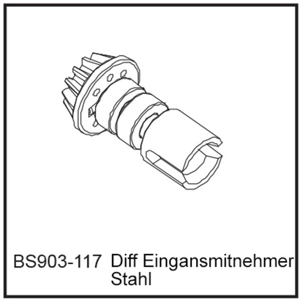 Diff Eingansmitnehmer - BEAST BX / TX