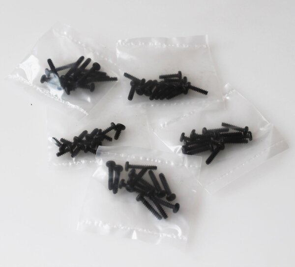 Kreuzschlitzschrauben mit Rundkopfkopf für DF-Models 1:10er und 1:8er Modelle