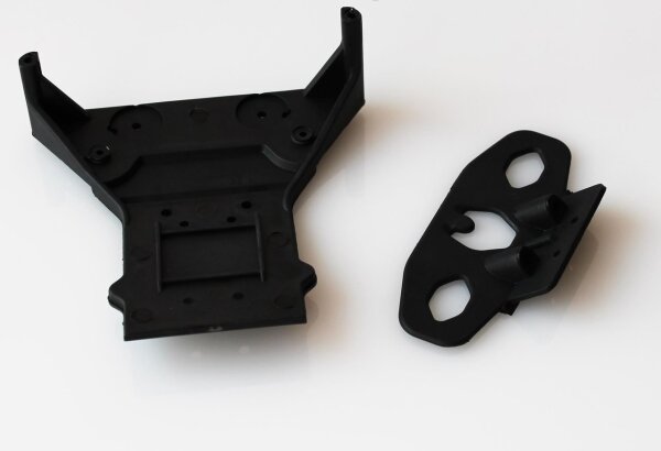 Vordere Stoßfänger samt Chassisvorderplatte für DF-Models 1:10er und 1:8er Buggy