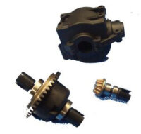 Differential mit Stahlgetriebe inclusive Gehäuse für DF-Modells 1:10er und 1:8er