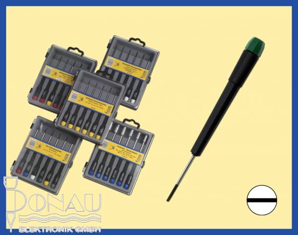 Elektronikerschraubendreherset, 6Stück Schlitz