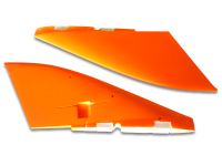 Flex Innovations Pirana Seitenleitwerk Set ohne Ruder Orange