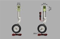 Phoenix elektrisches Einziehfahrwerk 3-Bein bis 10kg -
