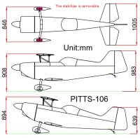 Pilot RC Pitts 106 in Bulldog Design