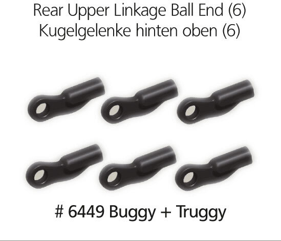 Hinterer oberer Kugelkopf für Lenkgestänge (6) B+T