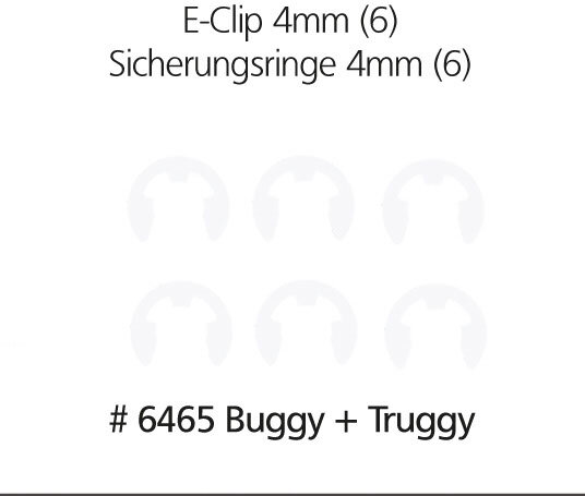 E-Clip Sicherungsringe 4mm  (6) BasicLine