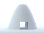 Turbo-Leichtspinner-Kappe weiß (45,0mm)