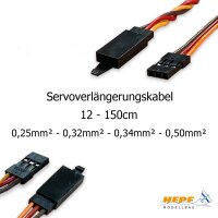 HEPF Servoverlängerungskabel System JR mit Clip