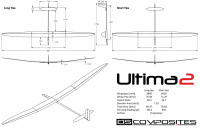 Ultima 2 RTF 398cm Scheme 01 mit Kreuzleitwerk inkl. Schutztaschenset