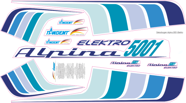 Dekorbogen Alpina 5001 Elektro