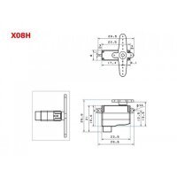 KST X08H V6.0 Servo 8mm HV 2.8kg