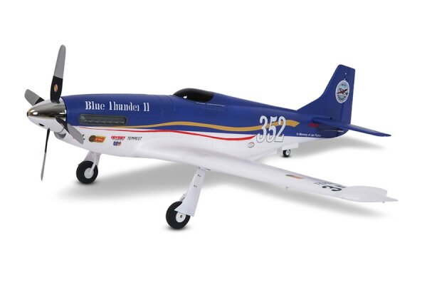 FMS P-51 Blue Thunder II PNP - 110 cm - inkl. Reflex Gyro